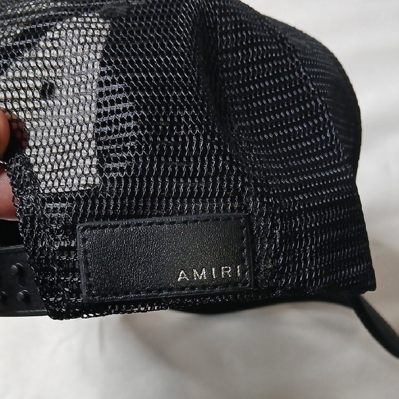 AMIRI Black Mesh Trucker Cap - Picture 3 of 6